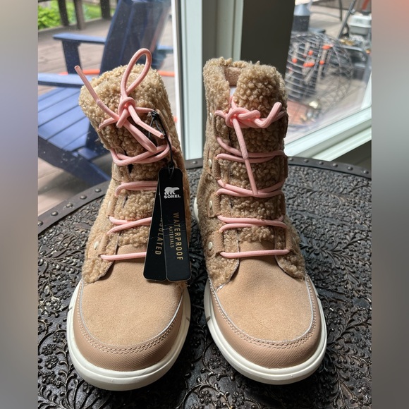 🤎NEW SOREL EXPLORER II JOAN COZY BOOTS CANOE CHALK 5.5 - Picture 9 of 11